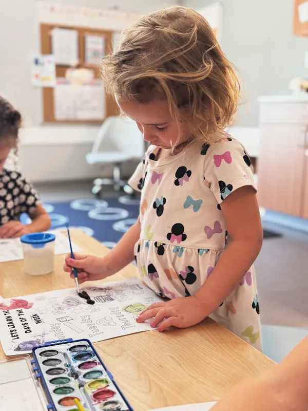 Child Working on Activity